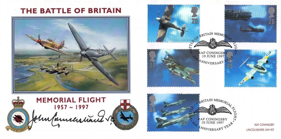 1997 (06) Architects Of The Air - Scott 'RAF Coningsby' Battle of Britain Memorial Flight Official - Signed by John Cruickshank VC