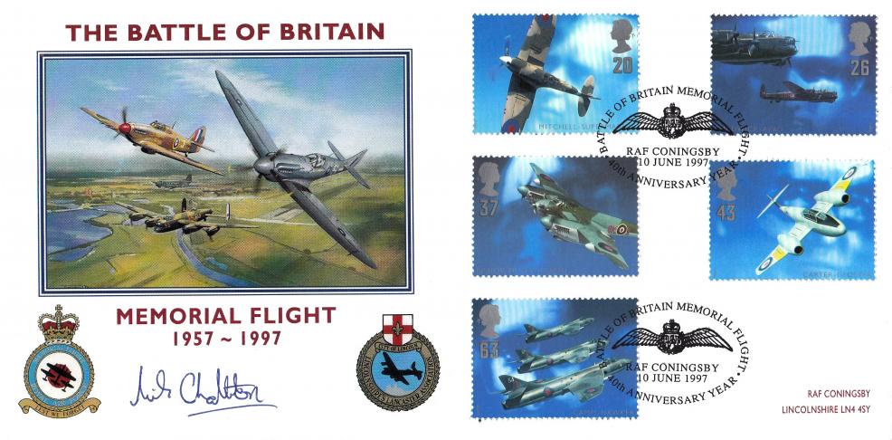 1997 (06) Architects Of The Air - Scott 'RAF Coningsby' Battle of Britain Memorial Flight Official - Signed by Flt Lt Mike Chatterton