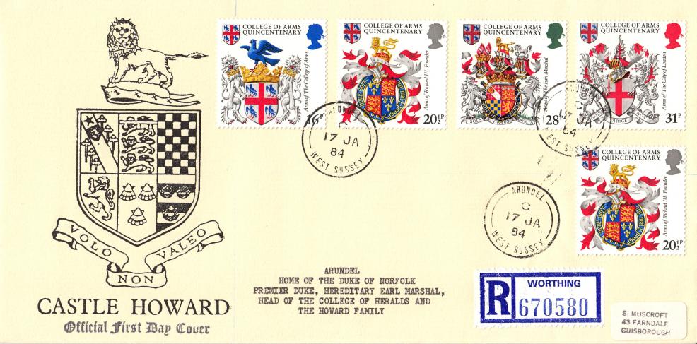 1984 (01) Heraldry - Muscroft 'Castle Howard' Special - Arundel CDS