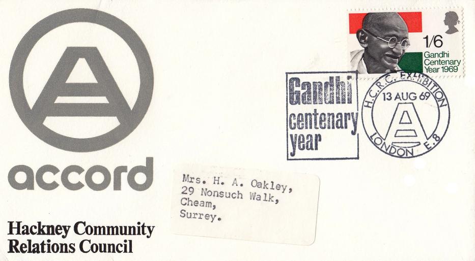 1969 (08) Gandhi - Hackney Community Relations Council Official