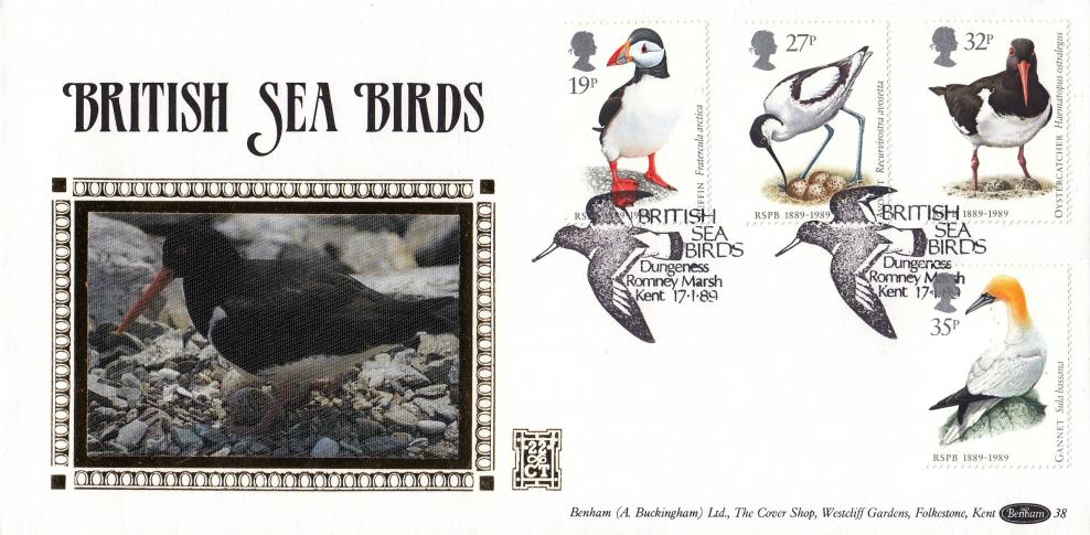 1989 (01) Sea Birds - Benham Gold (500) Official