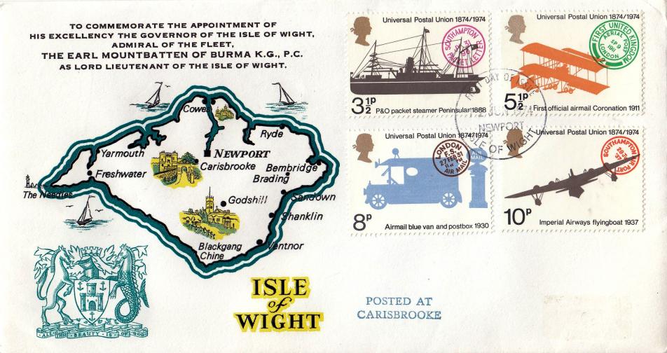 1974 (06) UPU - Isle of Wight 'Special' - Newport FDI