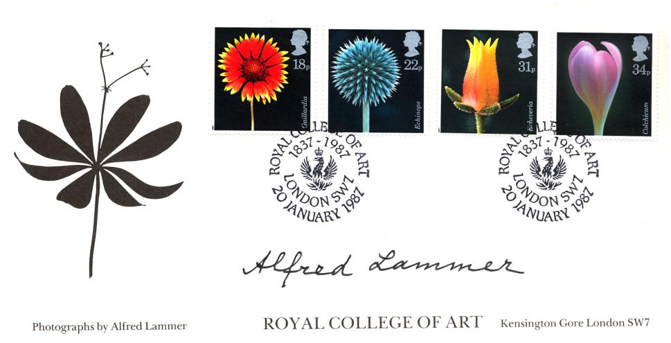 1987 (01) Flowers - Covercraft Royal College of Art Official - Signed by Alfred Lammers