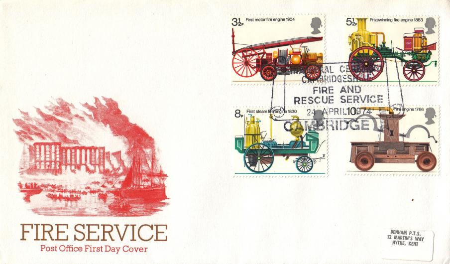 1974 (04) Fire Services - PO - Cambridge Fire & Rescue Service H/S