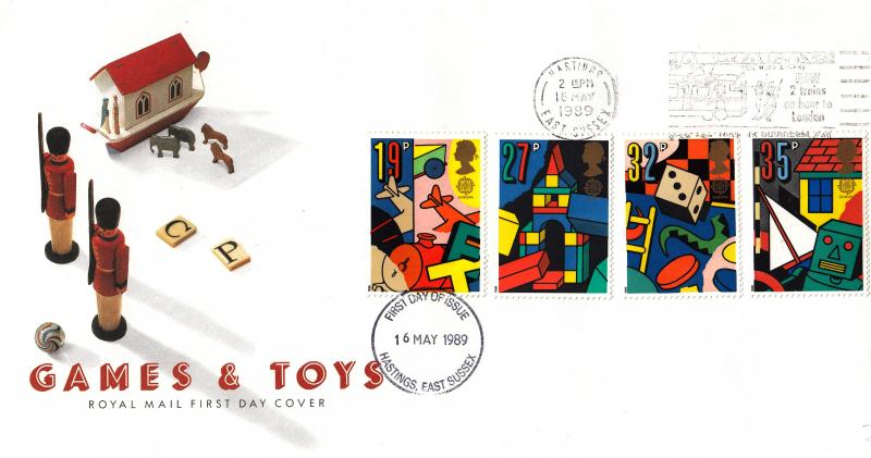 1989 (05) Games & Toys - RM - Now 2 Trains an Hour to London, Hastings Slogan
