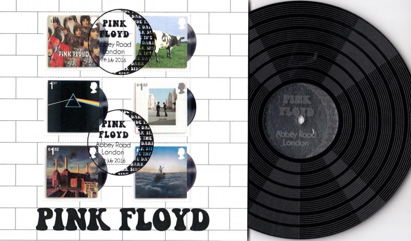 2016 (07) Pink Floyd (Stamps) - Proper Goose FD Cover Official