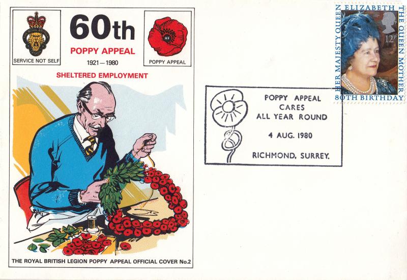 1980 (08) Queen Mother - Royal British Legion Poppy Appeal Official