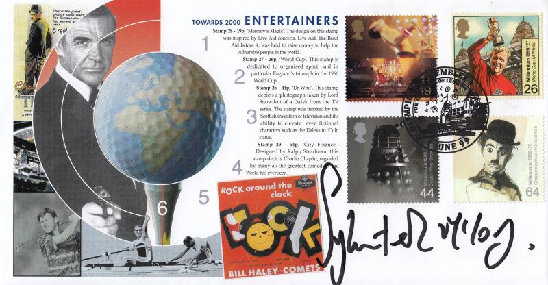 1999 (06) Entertainers - Scott 'Olympic Way, Wembley' Official - Signed by Sylvester McCoy