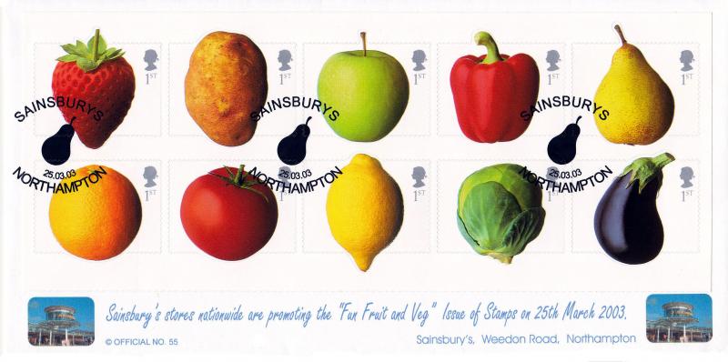 2003 (03) Fun Fruit & Veg - Brazier 'Sainsbury's, Northampton' Official