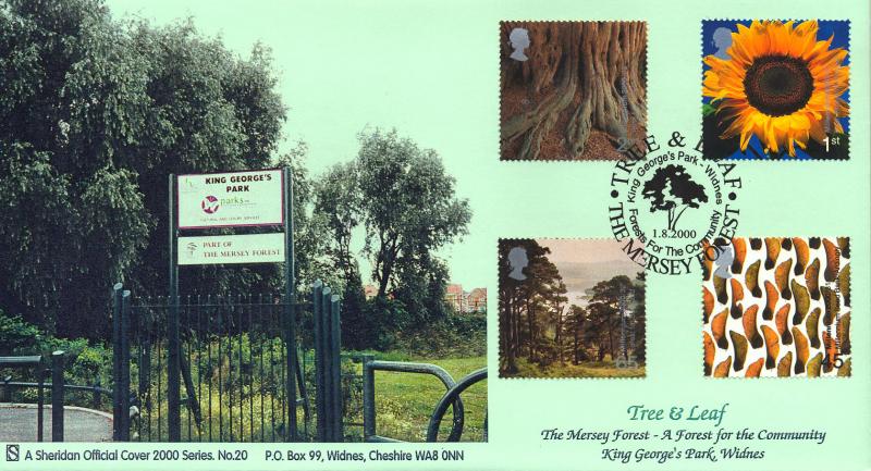 2000 (08) Tree & Leaf - Sheridan 'King George's Park, Widnes' Official
