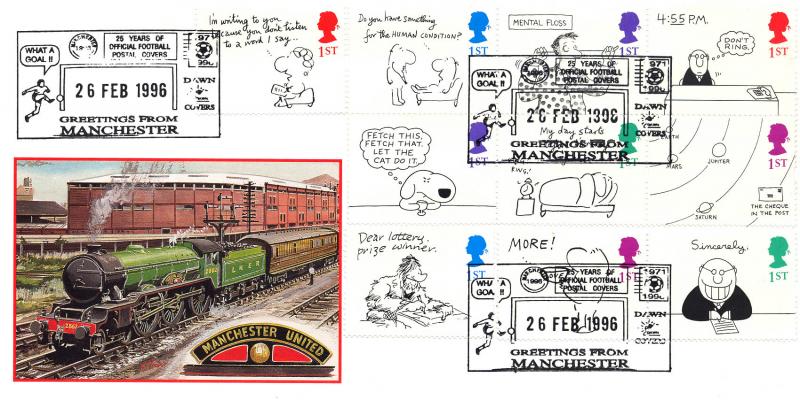 1996 (02) Greetings - Dawn Manchester United '25 Years of Football' Official