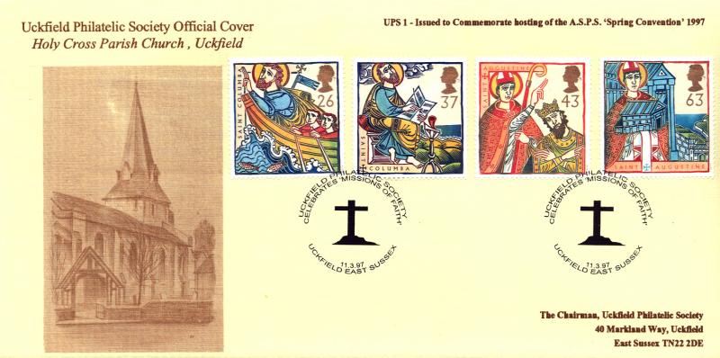 1997 (03) Missions of Faith - Uckfield Philatelic Society Official