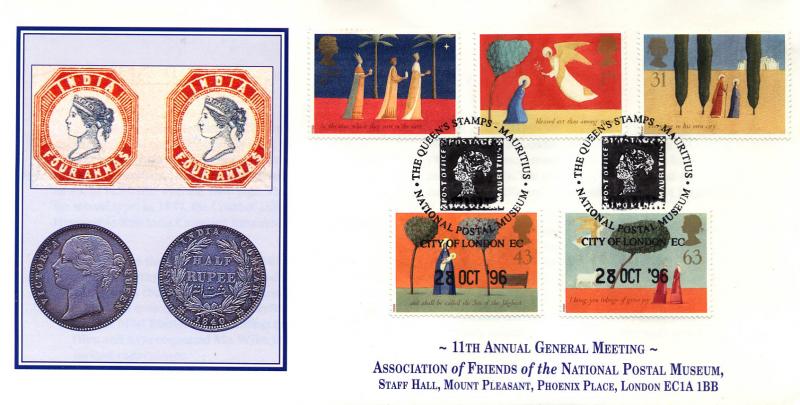 1996 (10) Christmas - Friends Of The National Postal Museum Official