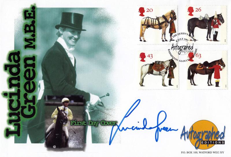 1997 (07) Queen's Horses- Westminster Autographed Editions Official - Signed by Lucinda Green
