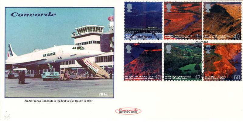 2004 (06) Wales - Cambridge Stamp Centre 'Concorde CHS27' Official - Only 15 Produced