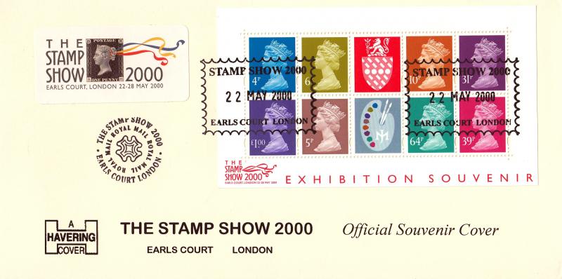 2000 (05) Stamp Show 2000 Matthews Pallete - Havering Official