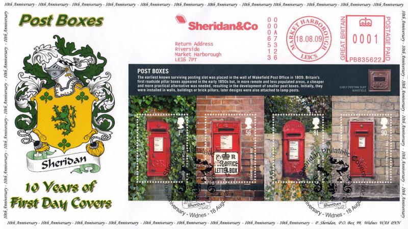 2009 (08) Post Boxes - Sheridan Official + Sheridan & Co Meter Mark