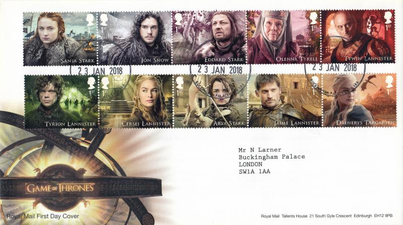 2018 (01) Game of Thrones - RM - Buckingham Palace CDS