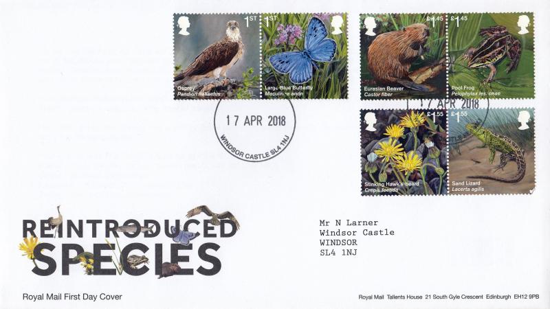 2018 (04) Reintroduced Species - RM - Windsor Castle CDS