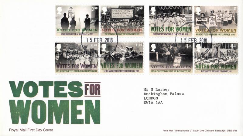 2018 (02) Votes For Women - RM - Buckingham Palace CDS