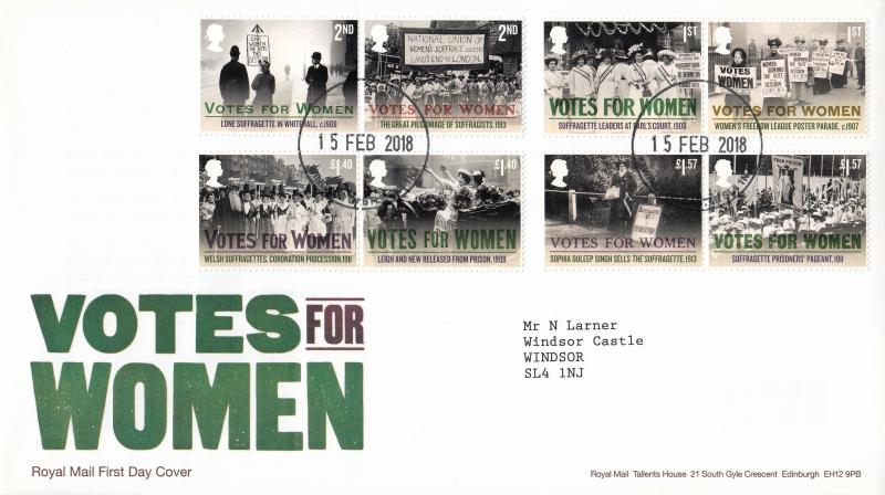 2018 (02) Votes For Women - RM - Windsor Castle CDS