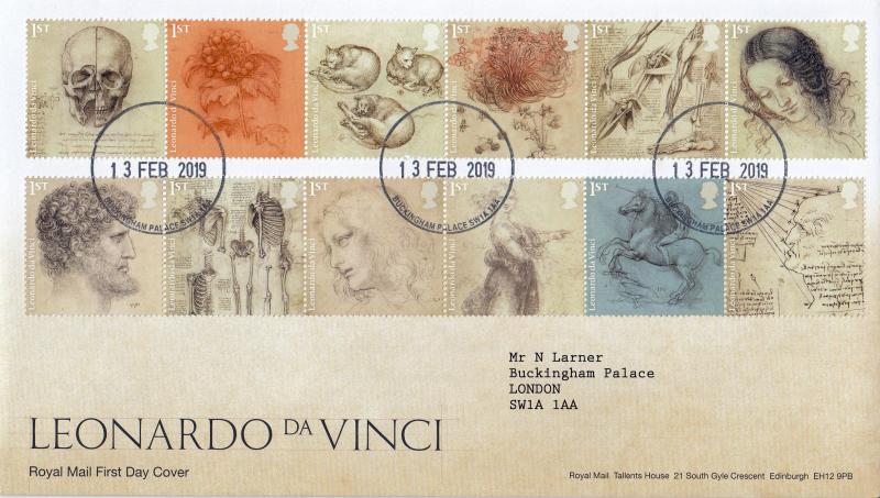 2019 (02) Leonardo Da Vinci - RM - Buckingham Palace CDS