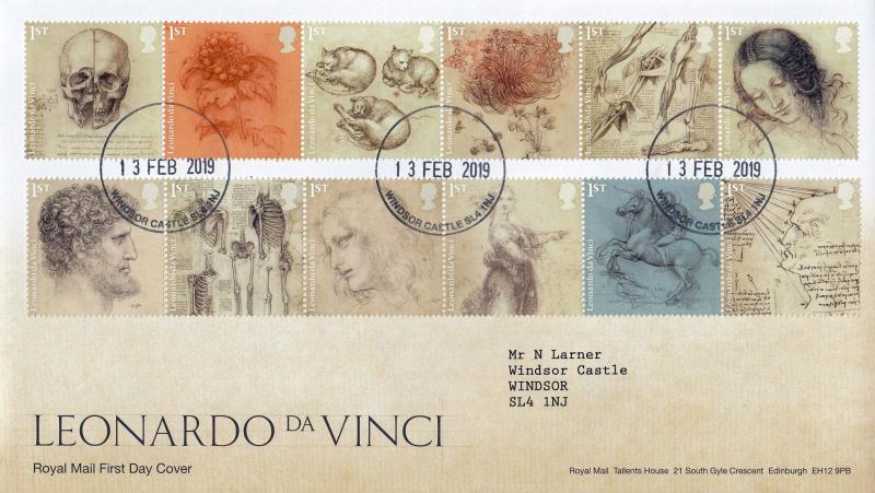 2019 (02) Leonardo Da Vinci - RM - Windsor Castle CDS