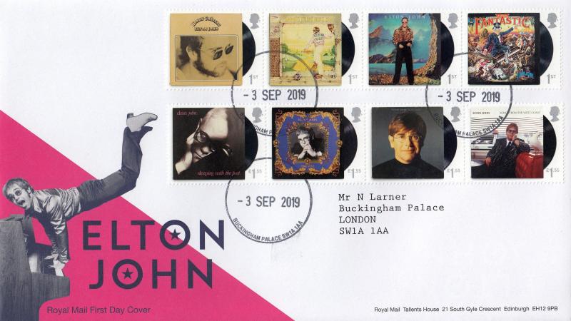 2019 (09) Elton John (Stamps) - RM - Buckingham Palace CDS