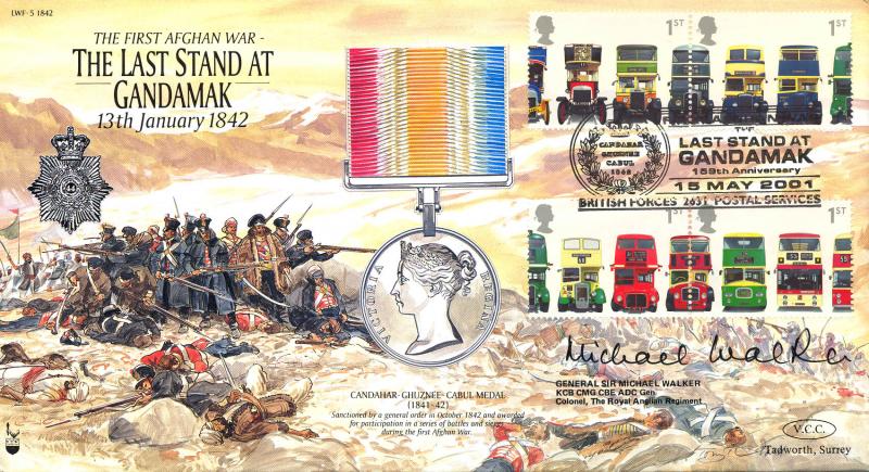 2001 (05) Buses - VCC (Veterans Charities Consortium) 'Last Stand At Gandamak' Official - Signed General Sir Michael Walker