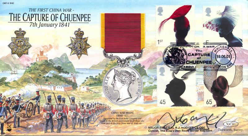 2001 (06) Hats - VCC (Veterans Charities Consortium) 'Capture of Chuenpee' Official - Signed Major General R.J. Hodges