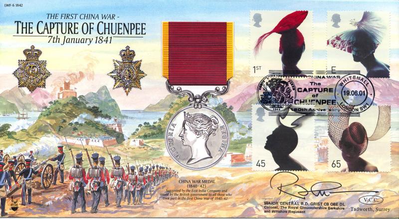 2001 (06) Hats - VCC (Veterans Charities Consortium) 'Capture of Chuenpee' Official - Signed Major General R.D. Grist