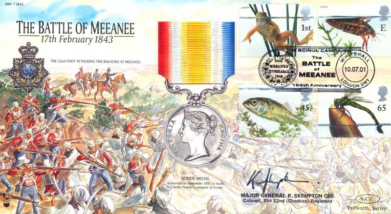 2001 (07) Pondlife - VCC (Veterans Charities Consortium) 'Battle of Meeanee' Official - Signed Major General K. Skempton