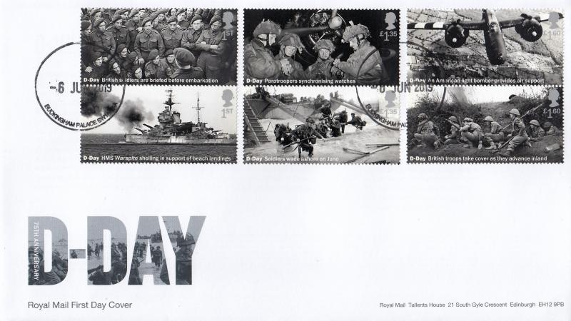 2019 (06) D-Day 75th Anniversary (Stamps) - RM - Buckingham Palace CDS