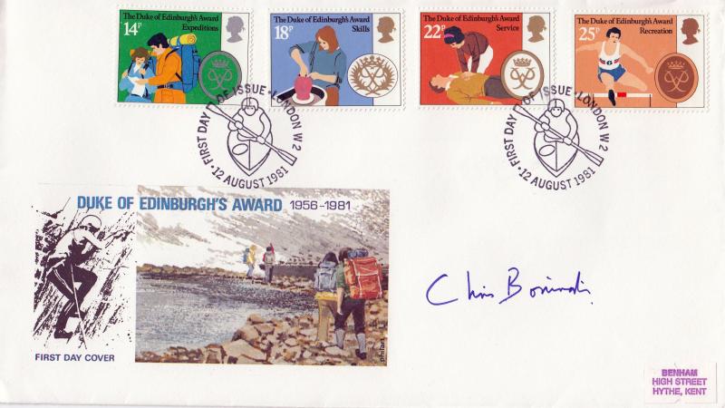 1981 (08) DOE Awards - Philart - London W2 H/S - Signed by Chris Bonington