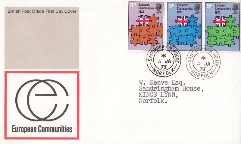 1973 (01) EEC - PO - Sandringham House CDS