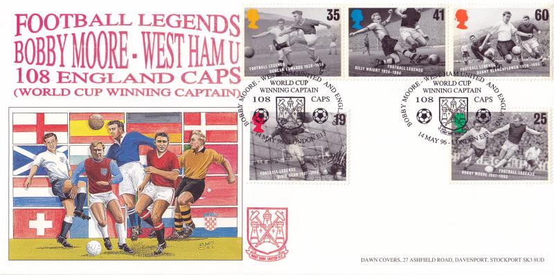 1996 (05) Football Heroes - Dawn Bobby Moore, London E13 Official