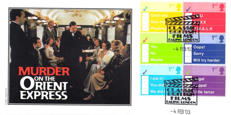 2003 (02) Occasions (Tick Boxes) - Cambridge 'Murder On The Orient Express' Official