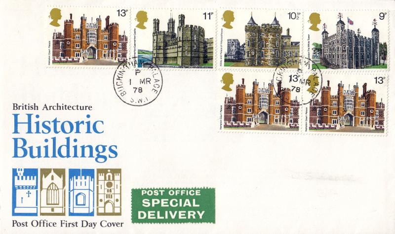 1978 (03) Buildings (Stamps) - PO - Buckingham Palace CDS