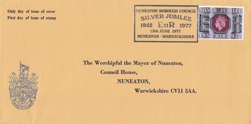 1977 (06) Silver Jubilee (9p) - Nuneaton Borough Council Official