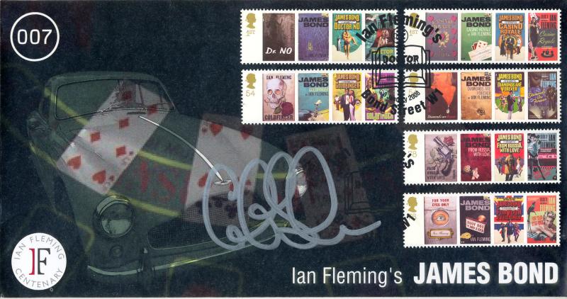 2008 (01) James Bond (Stamps) - Scott Official - Signed by Colin Salmond