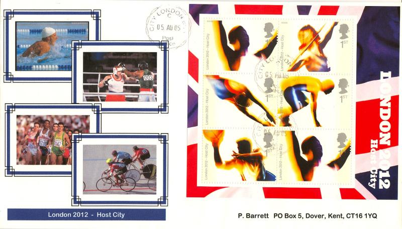 2005 (08) London Host City M/S - Privately Produced (4 Sports) Cover - City, London CDS