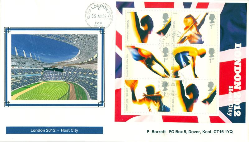 2005 (08) London Host City M/S - Privately Produced (Stadium) Cover - City, London CDS