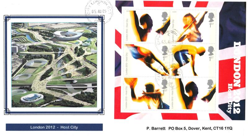 2005 (08) London Host City M/S - Privately Produced (Original Design Overview) Cover - City, London CDS