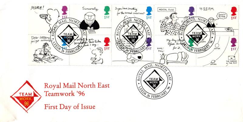 1996 (02) Greetings - Royal Mail North East 'Teamwork '96' Official