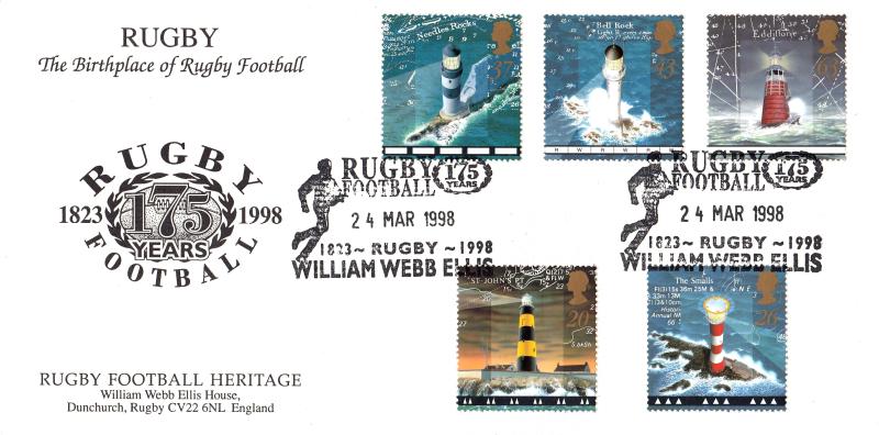 1998 (03) Lighthouses - Rugby Football Heritage 'WW Ellis' Official