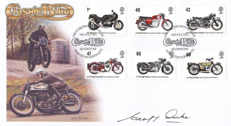 2005 (07) Motorcycles - Buckingham/Interent 'Classic Bike' Official - Signed by the late Geoff Duke