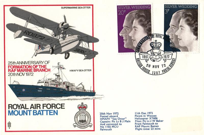 1972 (11) Silver Wedding - RAF Mountbatten Official (Unsigned)