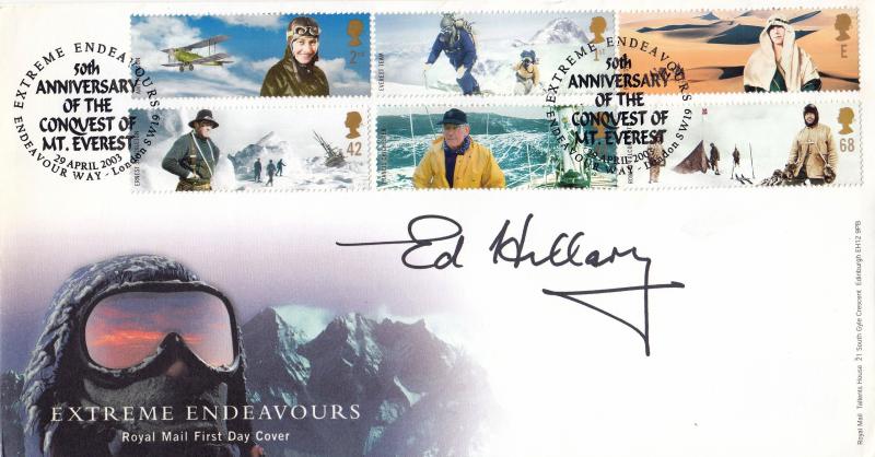 2003 (04) Extreme Endeavours - RM - Endeavour Way H/S - Signed by the late Edmund Hillary