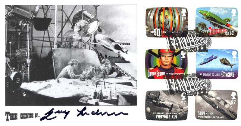 2011 (01) Gerry Anderson (Stamps) - Steven Scott Thunderbird II Launch Official - Signed by the late Gerry Anderson