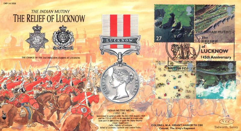 2002 (03) Coastlines - VCC (Veterans Charities Consortium) 'The Relief of Lucknow' Official - Signed Colonel M A Grant Haworth